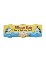 Mister Ton Tuna Yellowfin Sunflower Oil, 3 x 80g