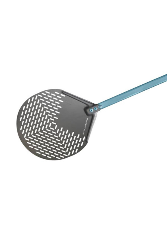 

Gi.metal 120cm Aluminum Round Pizza Peel Perforated Handle, Silver