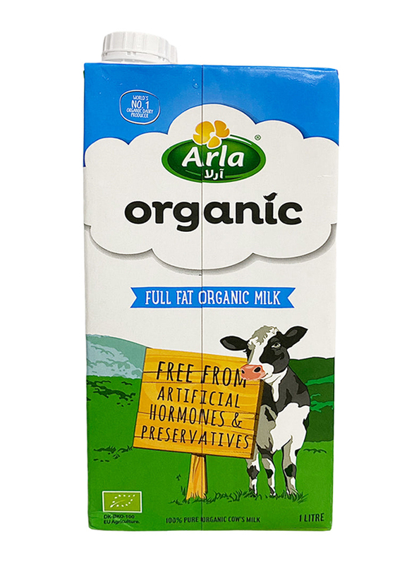 Arla Full Fat Organic Cow Milk, 1 Liter