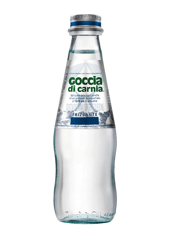 Gocce di Carnia Sparkling Water, 24 Glass Bottles x 250ml