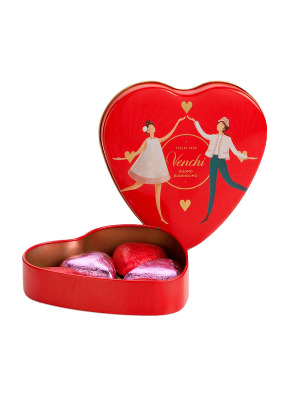 Venchi Chocolate Hearts Small Valentine Tin, 48g