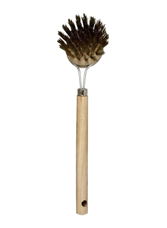 Officina Naturae Natural Grill Brush with Handle, Beige