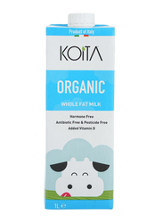 Koita Whole Organic Cow Milk, 1 Litre