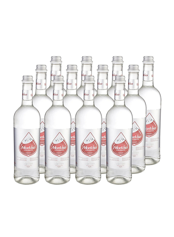 Monviso Carbonated Natural Mineral Water, 12 Bottles x 750ml