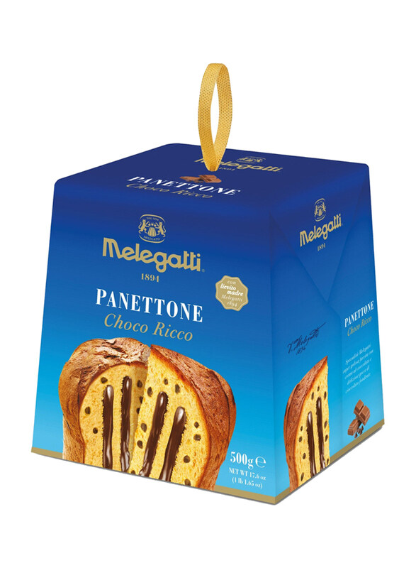

Melegatti Panettone Choco Ricco with Dark Chocolate Chips, 500g