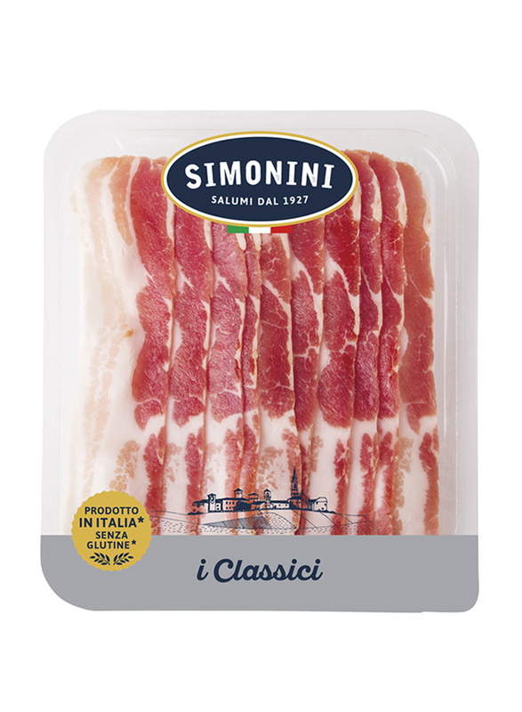 Simonini Pancetta Smoked Sliced Pork, 100g