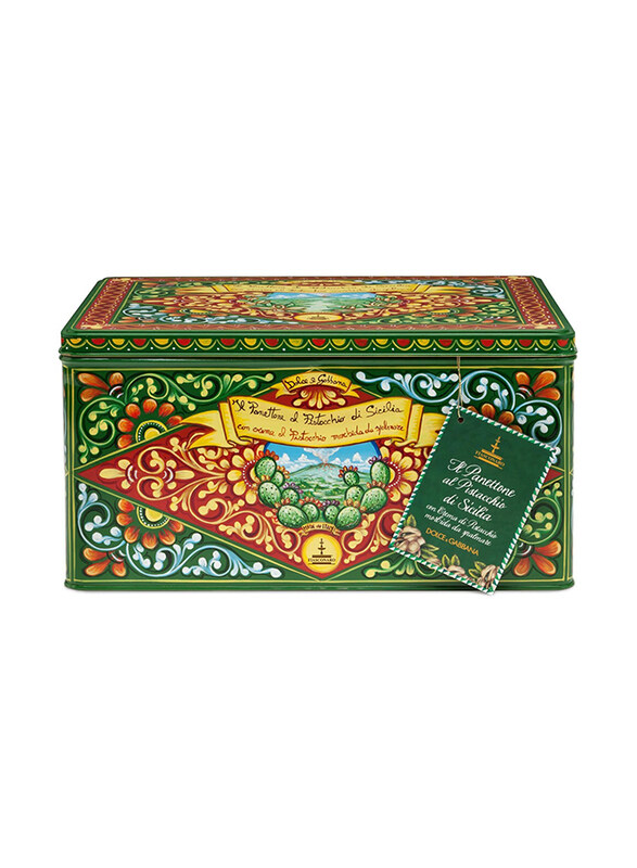 

Fiasconaro Panettone & Spread Pistachio with Dolce & Gabbana Tin, 600g