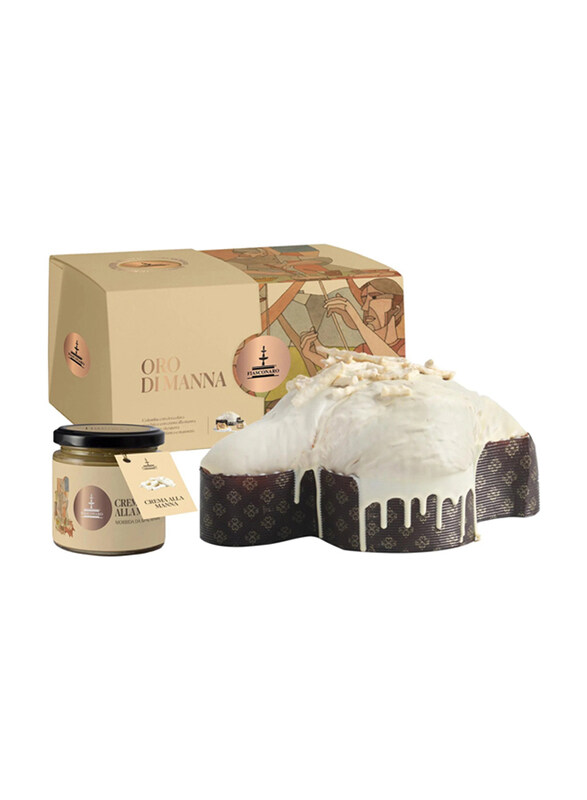 

Fiasconaro Colomba Oro di Manna 820g with Manna Cream Spread 180g, 2 Pieces