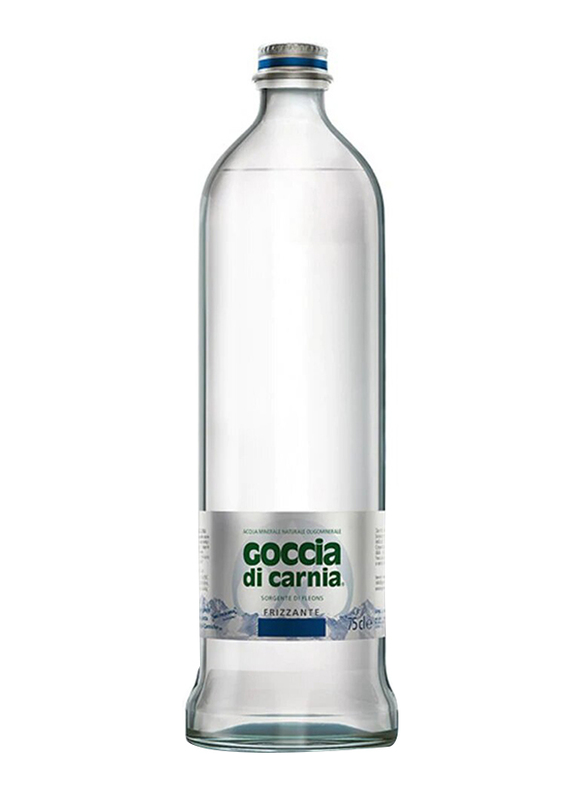 Gocce di Carnia Sparkling Water, 12 Glass Bottles x 750ml