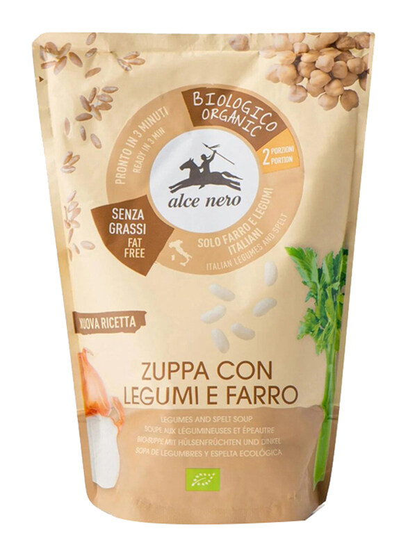 

Alce Nero Soup Spelt & Legumes, 500g