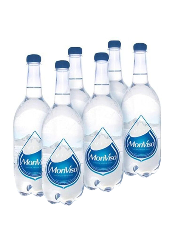 Monviso Natural Mineral Still Water, 6 Bottles x 1 Liter