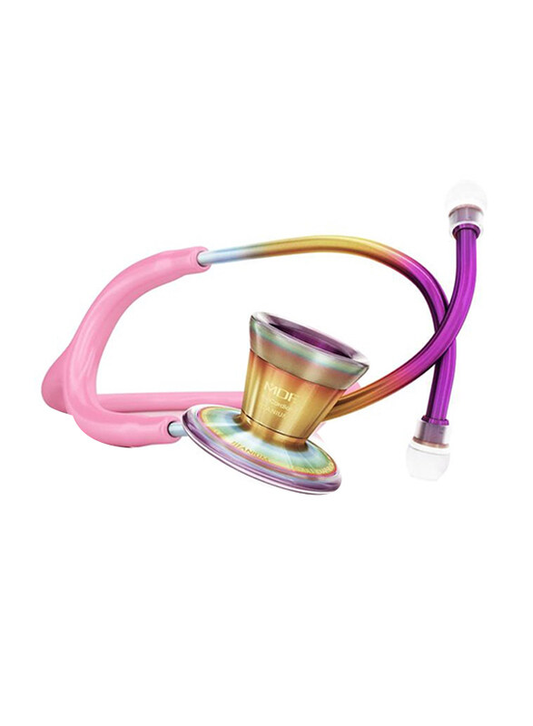 

MDF Instruments Procardial Titanium Cardiology Stethoscope, 797TKL01, Light Pink/Kaleidoscope