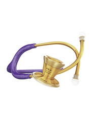 MDF Instruments Procardial Titanium Cardiology Stethoscope, 797TGL08K, Purple Glitter/Gold