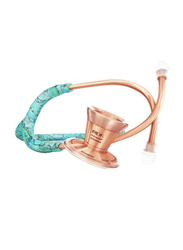 MDF Instruments Procardial Titanium Cardiology Stethoscope, 797TTQRG, Turquoise/Rose Gold