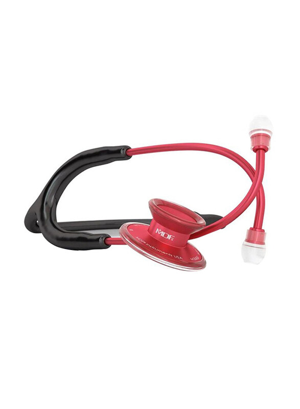 

MDF Instruments Acoustica Stethoscope, 747xpr11, Black/Red