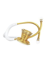 MDF Instruments Procardial Titanium Cardiology Stethoscope, 797TK29, White/Gold