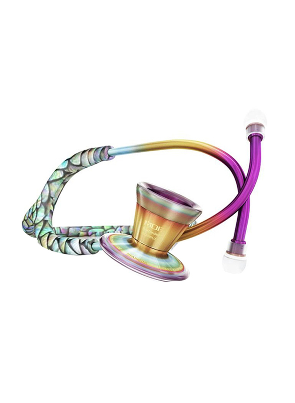 MDF Instruments Procardial Titanium Cardiology Stethoscope, 797TMMKL, Mermaid/Kaleidoscope