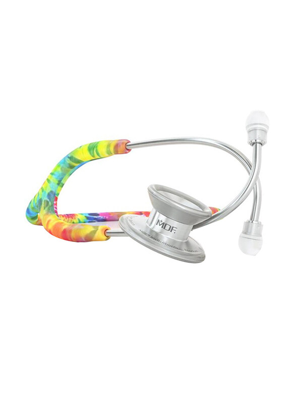 

MDF Instruments MD One Epoch Titanium Adult Stethoscope, 777TTD, Tie Dye/Silver