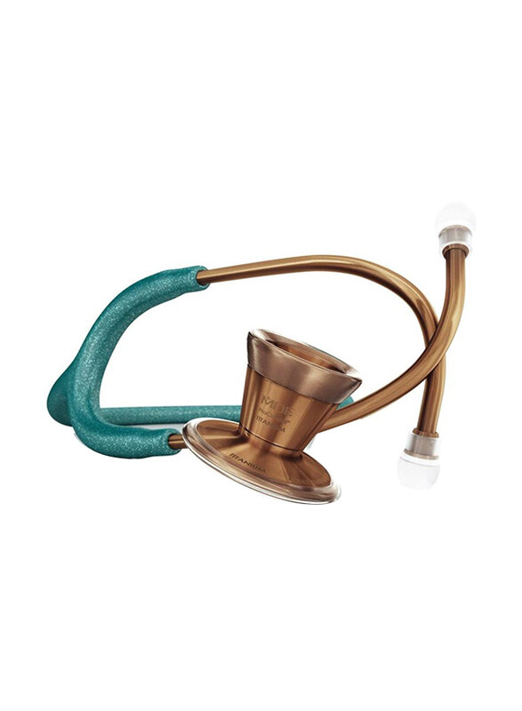 

MDF Instruments Procardial Titanium Cardiology Stethoscope, 797TGL21CP, Green Glitter/Cyprium