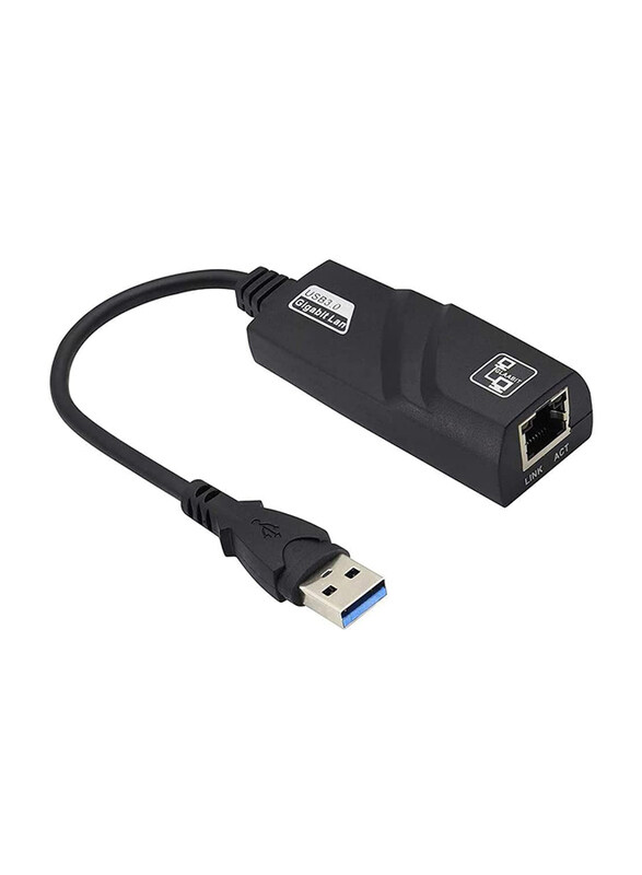 

Generic USB 3.0 to Ethernet Adapter, Driver Free 10/100/1000 Mbps Network RJ45 LAN Wired Gigabit Ethernet Adapter, Black
