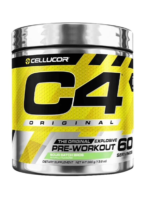 Cellucor C4 Original Dietary Supplement, 60 Servings, 330gm, Sour Batch