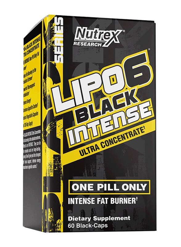 

Nutrex Research Lipo 6 Black Intense Fat Burner Ultra Concentrate Dietary Supplement, 60 Capsules