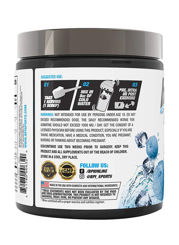 BPI Sports Best BCAA Dietary Supplement, 300gm, Blue Raspberry