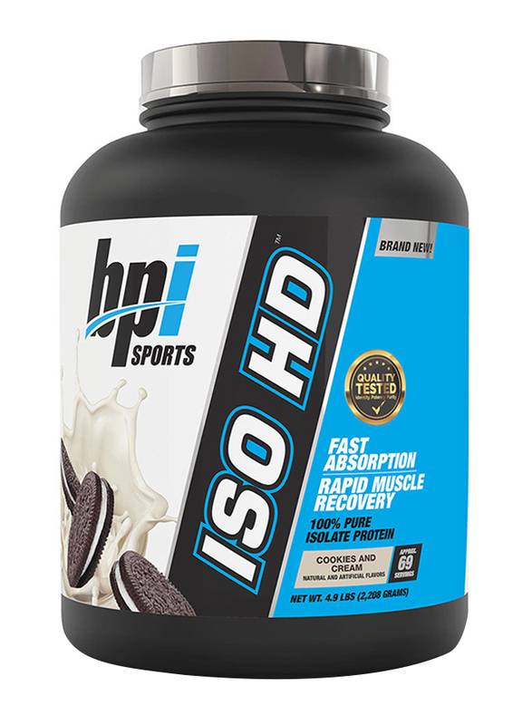 BPI Sports Isolate ISO HD Powder, 69 Servings, 2.3 KG, Chocolate Cookie