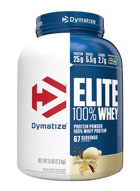 

Dymatize Elite 100% Whey Protein Powder, 2.3 KG, Vanilla