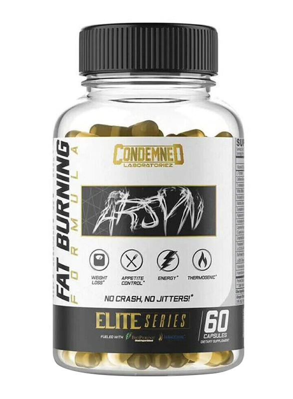 Condemned Labs Arsynist Fat Burner Food Supplement, 60 Capsules