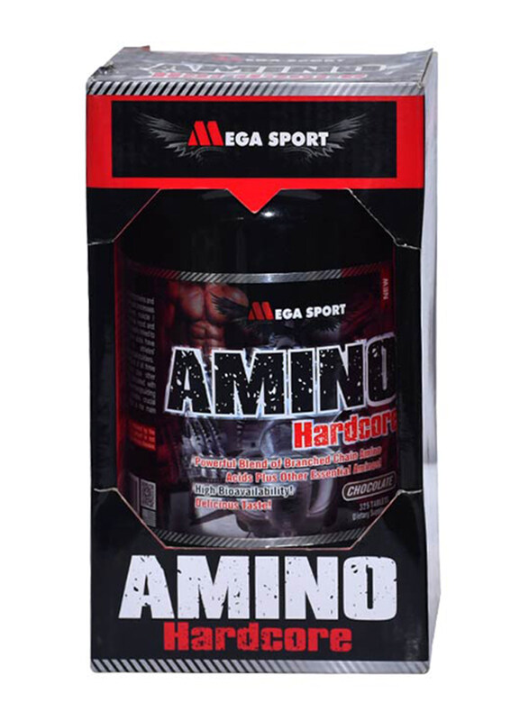 

Mega Sport Amino Hardcore Dietary Supplement, 325 Tablets, Chocolate