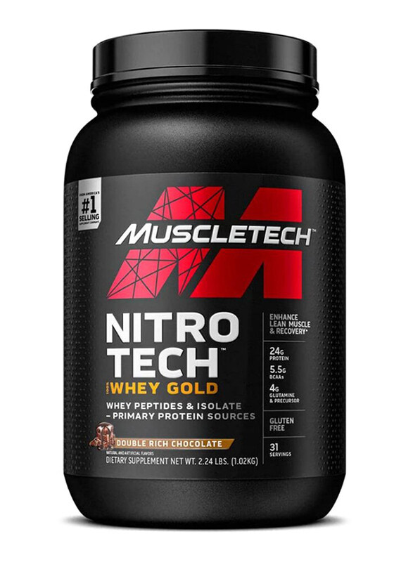 

Muscletech Nitrotech Whey Gold Powder, 2.2 Lbs, Double Rich Chocolate