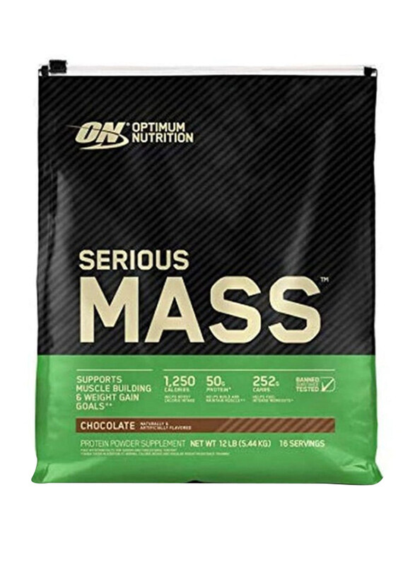 

Optimum Nutrition Serious Mass Protein Powder, 12 Lbs, Chocolate