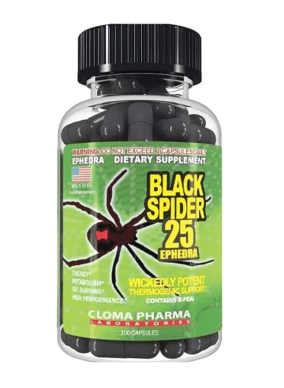 

Gat Sport Black Spider Fat Burner Dietary Supplement, 100 Capsules