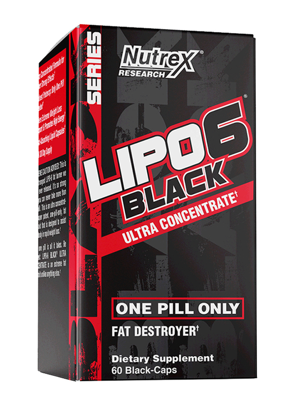 Nutrex Research Lipo-6 Black Ultra Concentrate Dietary Supplement, 60 Capsules