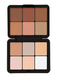 Future Makeup 12-Colour Contour Powder Palette, FU105, Multicolour