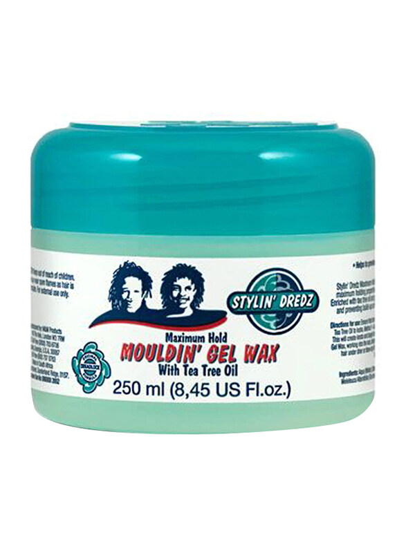 Stylin Dredz Maximum Hold Mouldin' Hair Gel Wax, 250ml