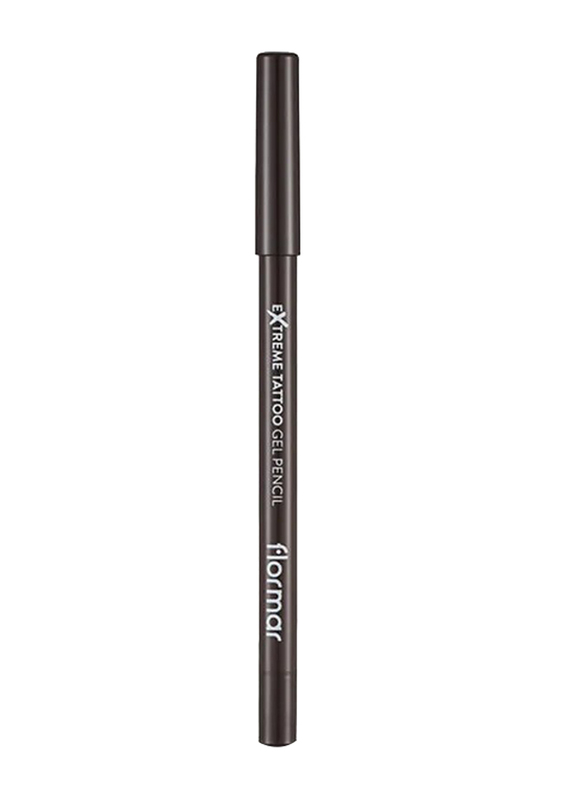 Flormar Extreme Tattoo Gel Pencil, 02 Walnut, Brown