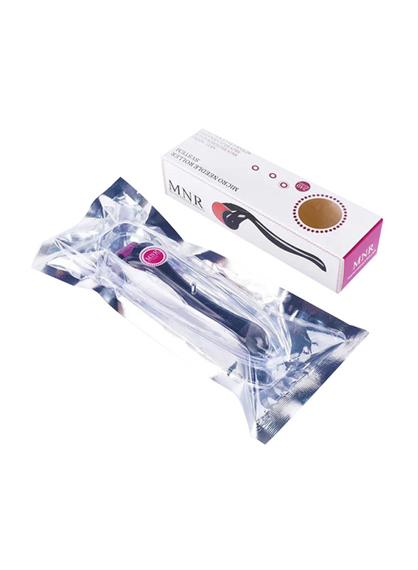 540 Micro Titanium Alloy Needle Derma Skin Roller, Black/Pink