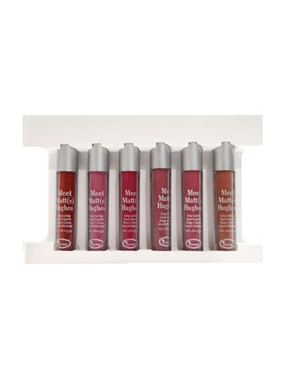 6-Piece Meet Matte Hughes Liquid Lipstick Set, Multicolour