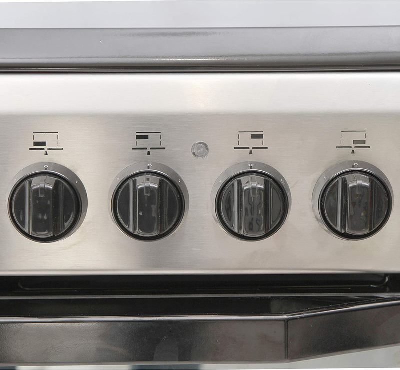Indesit Stainless Steel Ceramic Cooker, I-6VV2AXEX, Grey