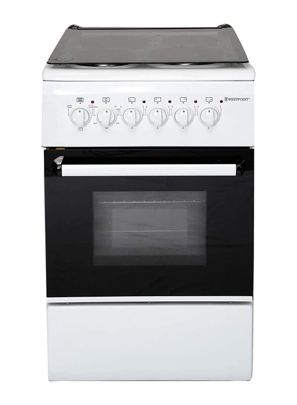 

Westpoint 4-Burner Freestanding Cooking Range, WCER-5604E, Black/Silver