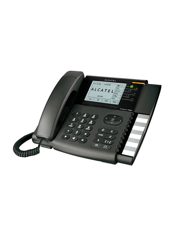 

Alcatel IP Landline Phone with Caller ID, Temporis-IP800-BLK, Black