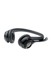 Logitech H390 On-Ear Headset with External Mic, Black