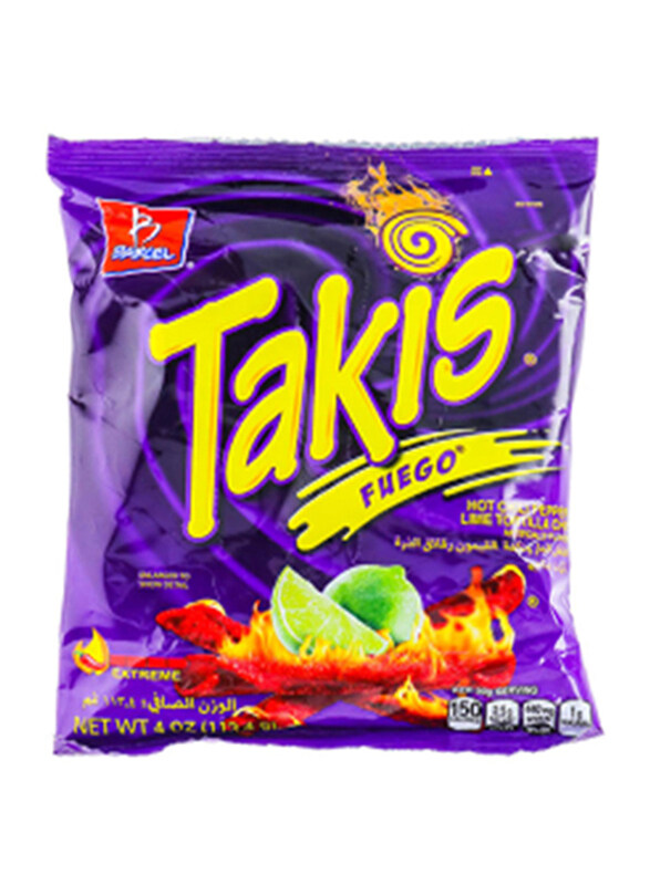 

Takis Fuego Pepper Lime Tortilla Chips, 4Oz