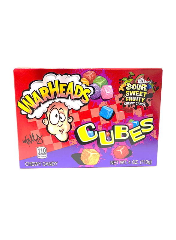 Warheads Sour Cubes Video Box, 4Oz