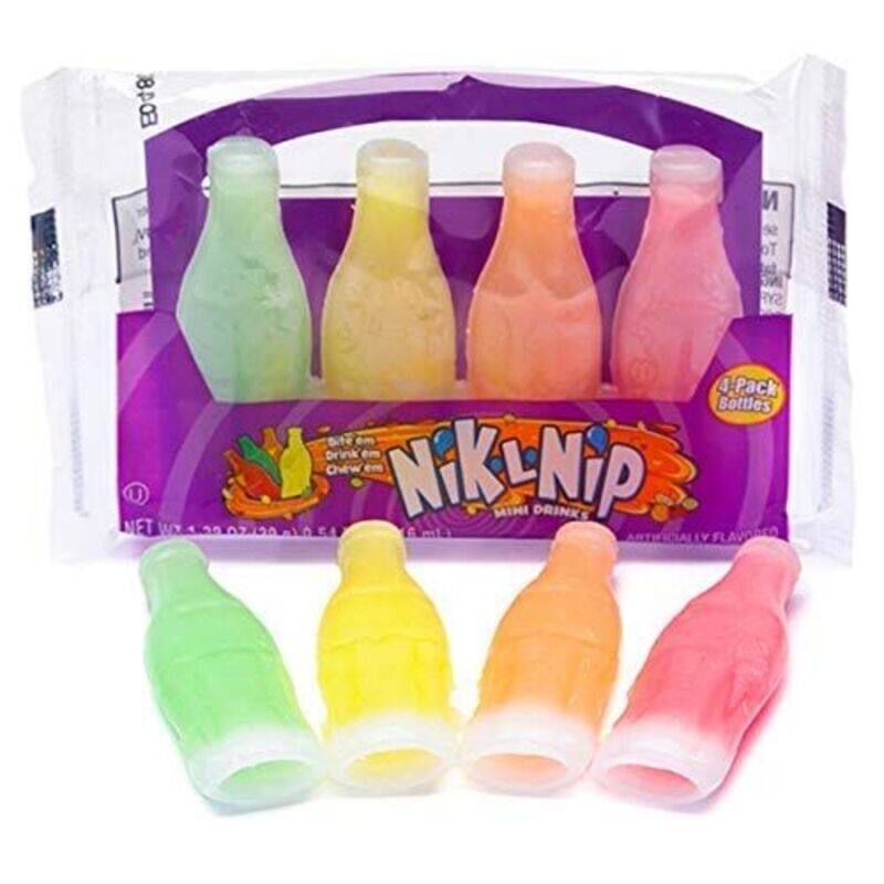 

General Candy Nik-L-Nip Mini Drinks Candy, 1.39 Ounce, Pack of 4