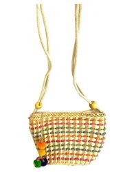 Kaf Craft - Jute Cross Body Bag - Beige