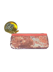Helix Oxford Pencil Pouch Glitter, Gold/Pink