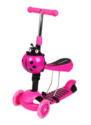 Mindset 3-in-1 Scooter for Girls, 22-30 inch, Pink